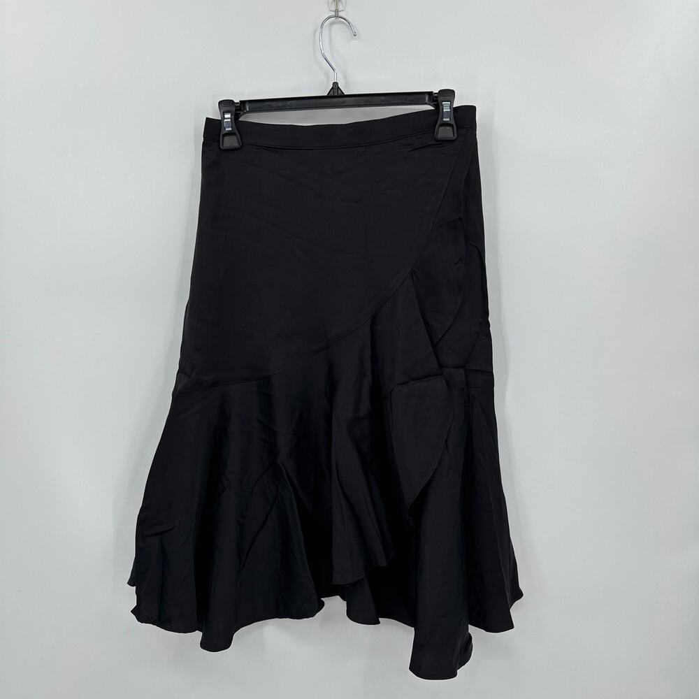 Chloe Kristyn Black Satin Traci Skirt Size Medium NWT - Picture 3 of 8